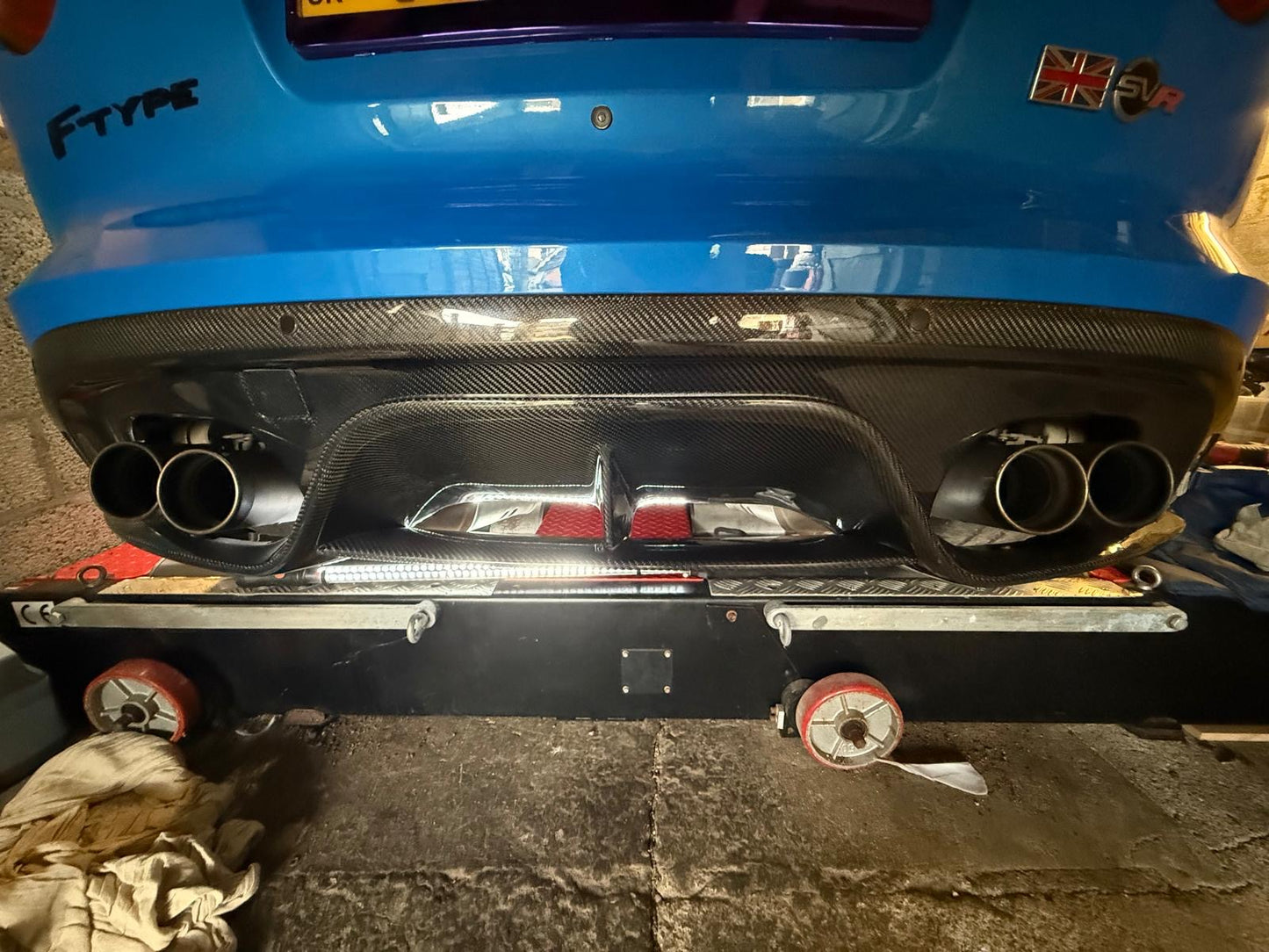 Jaguar F Type SVR Rear Diffuser Carbon Fiber 2017 - 2020