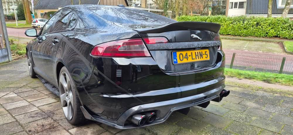 Jaguar XF Spoiler Ducktail Wing RearTrunk Boot Carbon Fibre 2008 - 2015