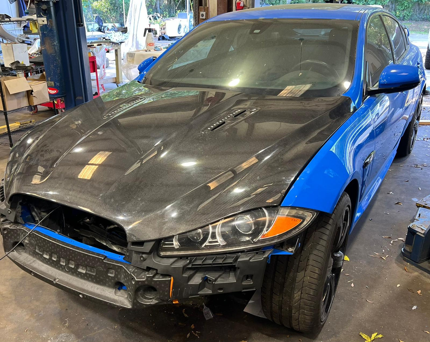 Jaguar XF Carbon Fibre Bonnet Hood Supercharged Style 2012 - 2015