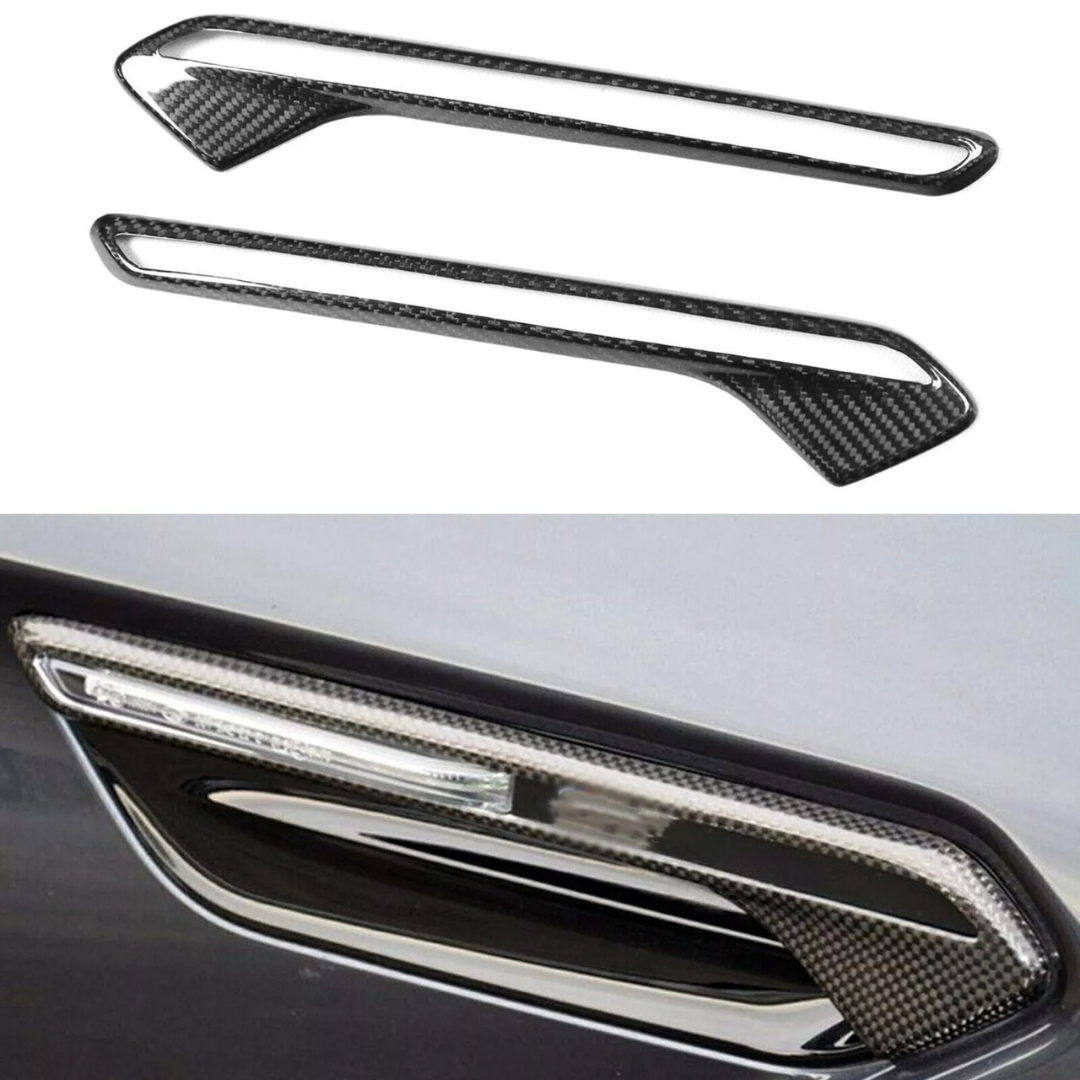 BMW F06 F12 F13 ABS Fender Light Trim M6 Carbon Fiber 2011-2017