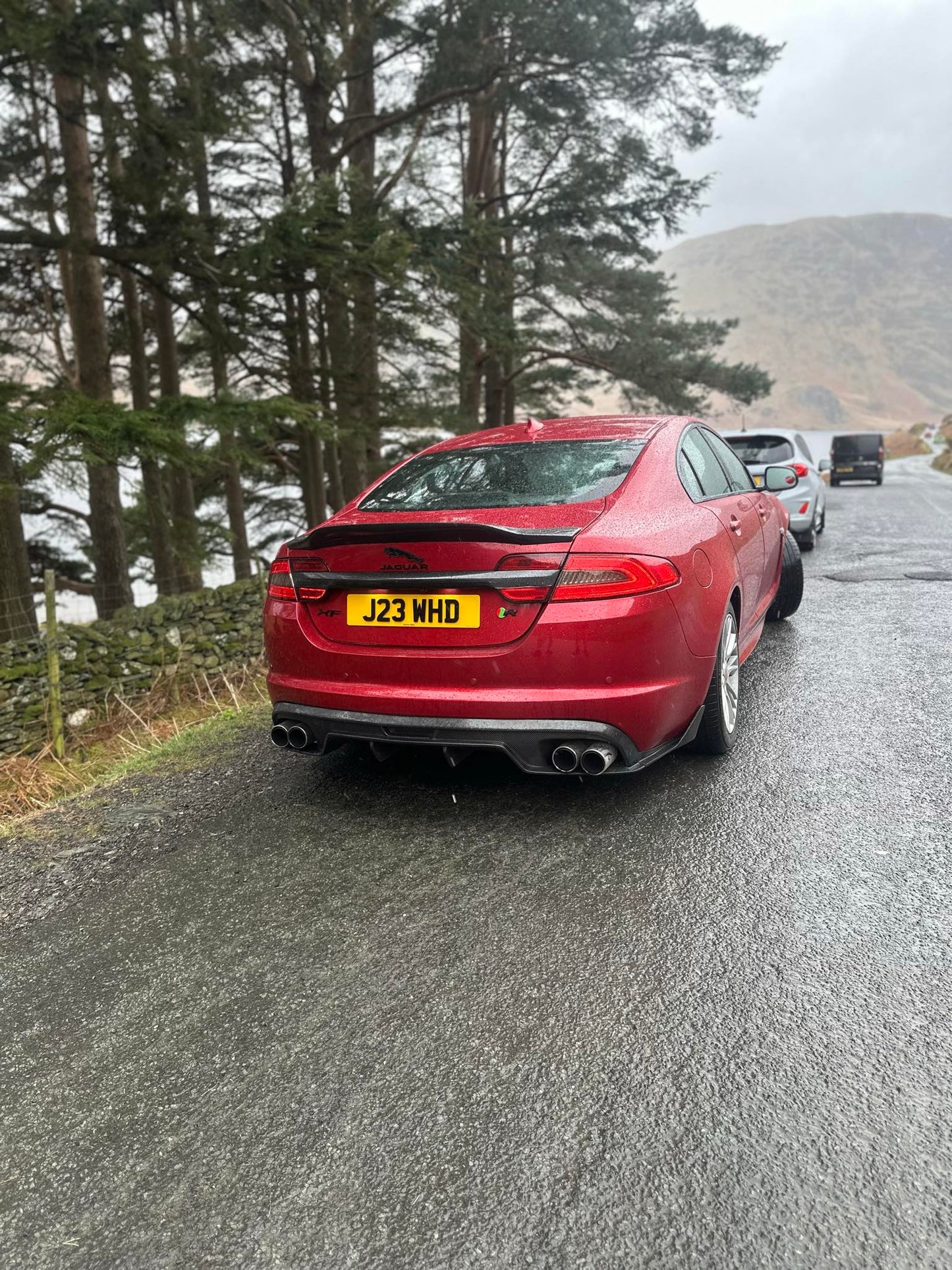 Jaguar XF Spoiler Ducktail Wing RearTrunk Boot Carbon Fibre 2008 - 2015