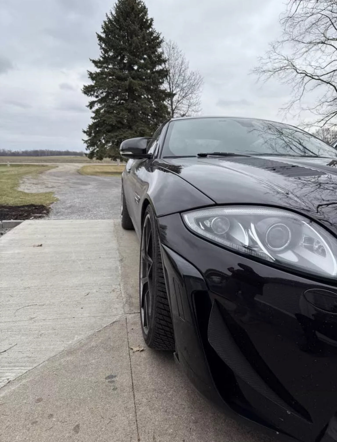 Jaguar XKR Mirror Covers Carbon Fibre Hornback Replacement 2009 - 2016