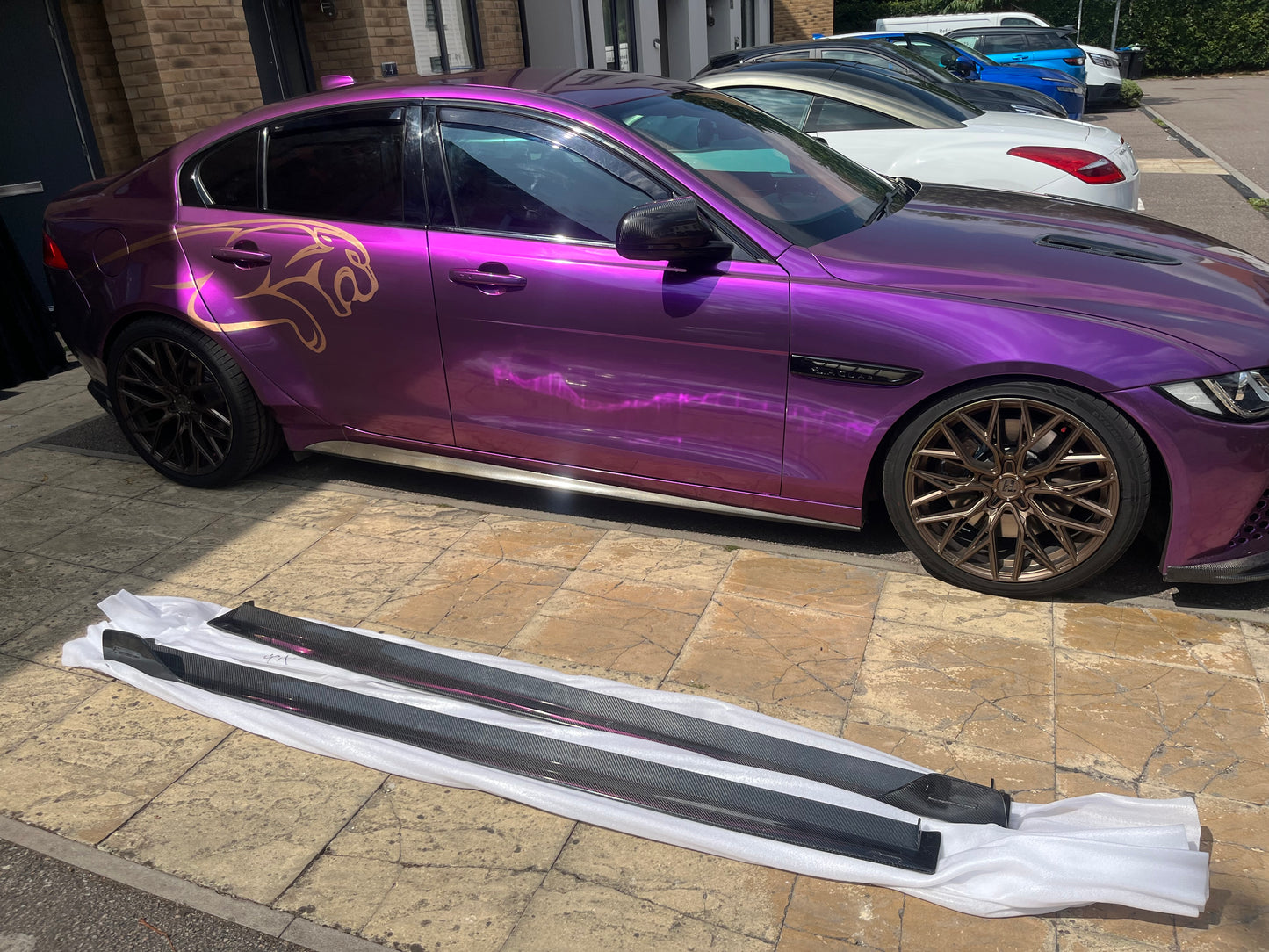 Jaguar XE Carbon Fibre Side Skirts 2016 2017 2018 2019