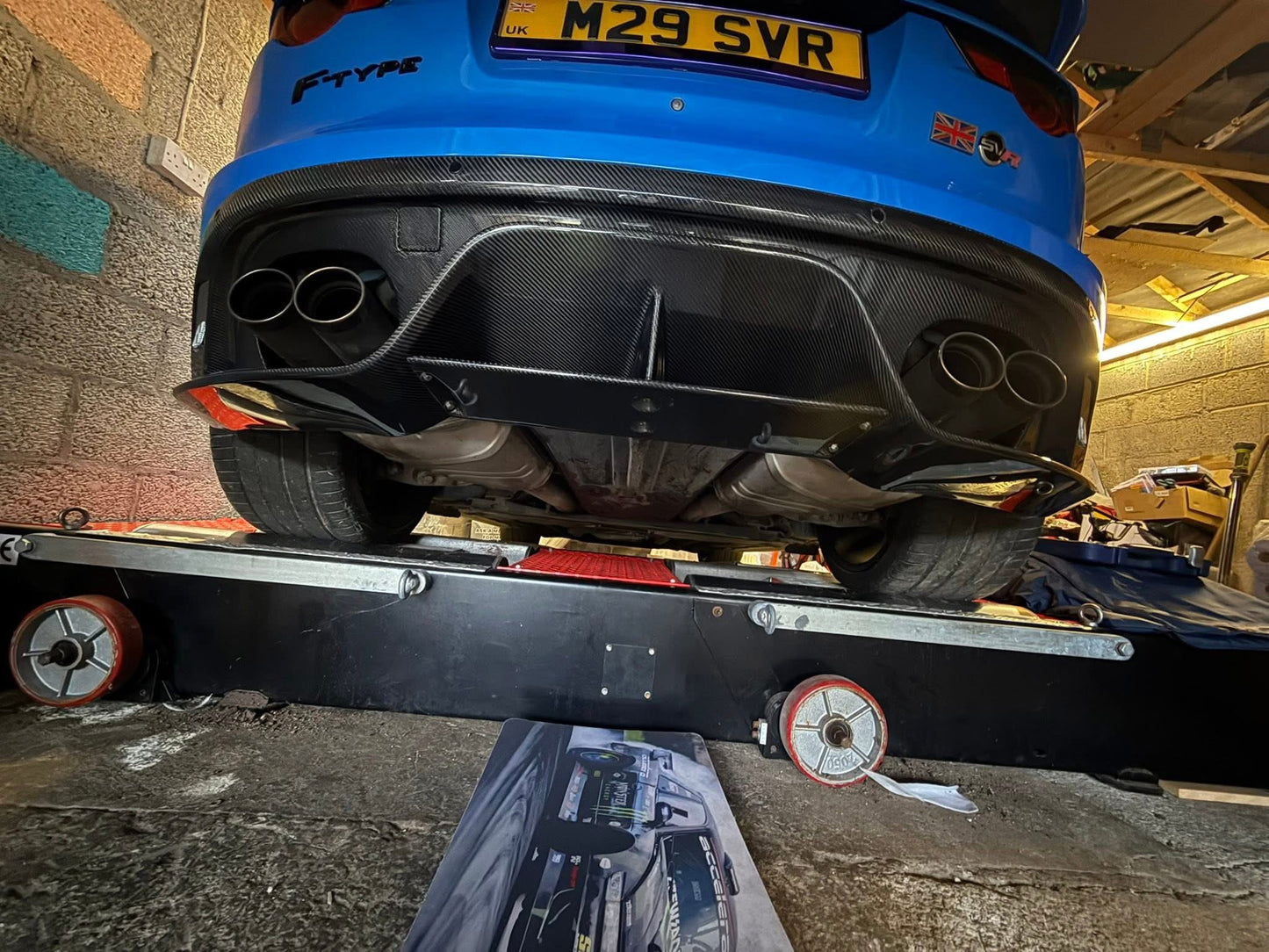 Jaguar F Type SVR Rear Diffuser Carbon Fiber 2017 - 2020