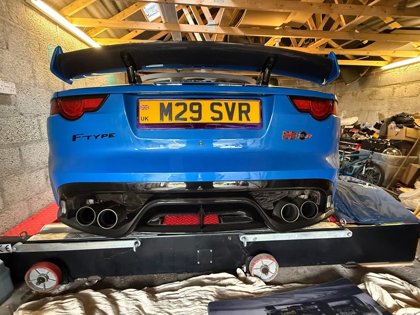 Jaguar F Type SVR Rear Diffuser Carbon Fiber 2017 - 2020
