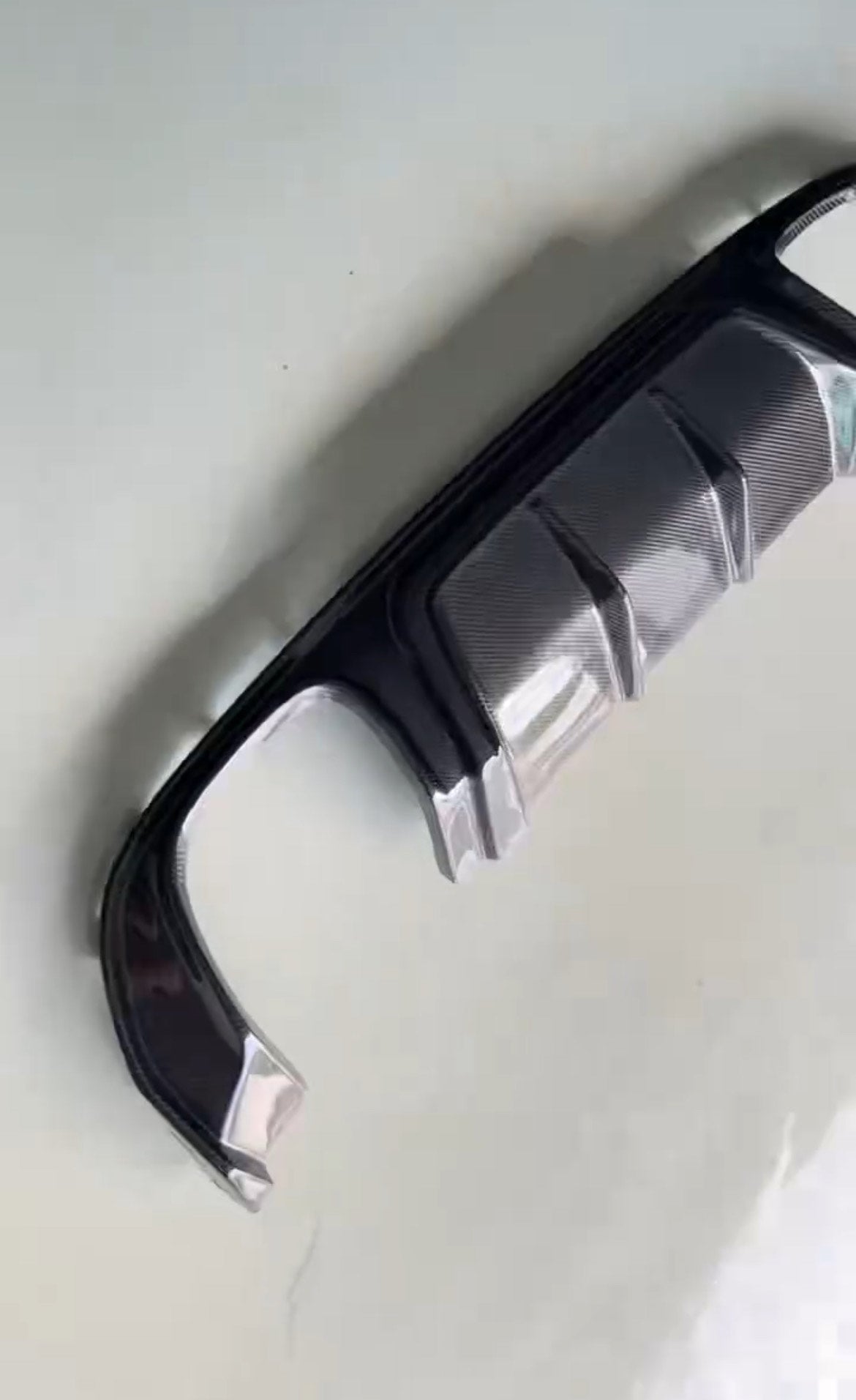 Jaguar F Pace SVR Finned Carbon Fibre Diffuser Valance 2018 +