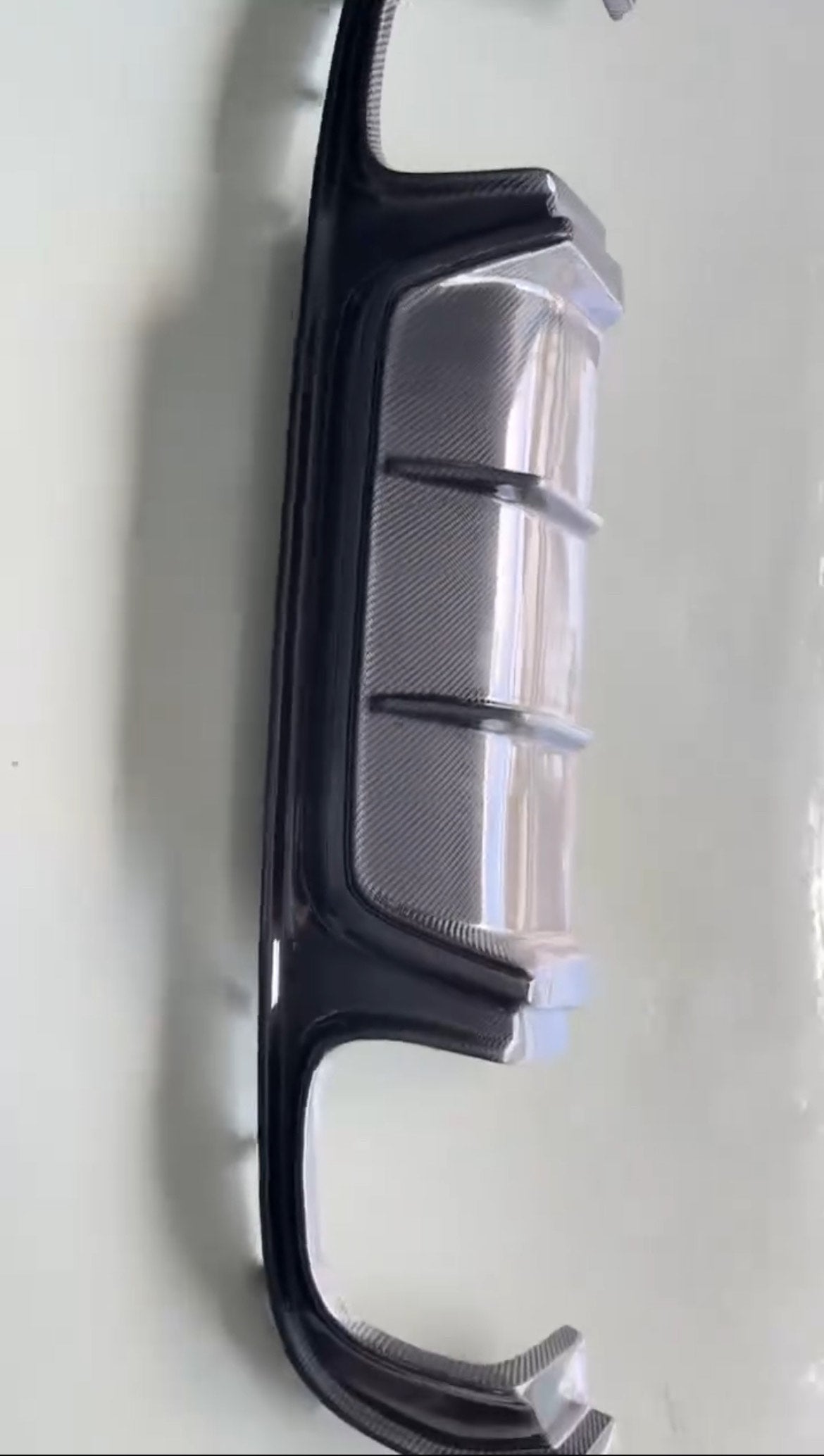 Jaguar F Pace SVR Finned Carbon Fibre Diffuser Valance 2018 +