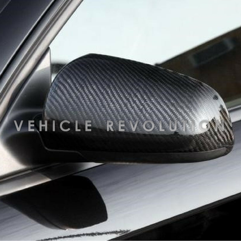 Audi A4 B7 Carbon Fiber Mirror Cover Add On Cap 2008 2009 2010 2011 2012 2013 2014 2015