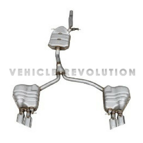 Audi A4 B8 A5 4 Door S4 S5 Type Cat-Back Exhaust System With Two Pair Muffler Exhaust Outlet 2012 2013 2014 2015