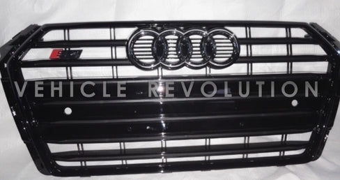 Audi A4 S4 Full Black Style Grille 2015 2016