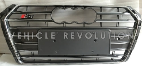 Audi A4 S4 Grey Grille, Chrome Frame, Black Rings 2015 2016