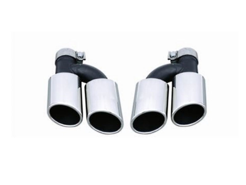 Audi A6 S6 Rear Diffuser Two Pair Exhaust Outlet With Exhaust Tips 2013 2014