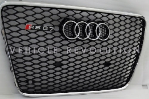 Audi RSQ7 Black Grille, Chrome Frame, Chrome Rings 2007 2008 2009 2010 2011 2012 2013 2014
