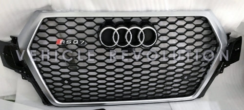 Audi RSQ7 Black Grille, Silver Frame 2015 2016