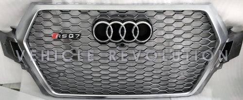 Audi RSQ7 Silver Grille, Silver Frame 2015 2016