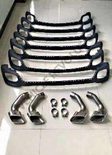 BMW X6 F16 M-Sport Square Tail Pipe With Rear Diffuser 2014-2017