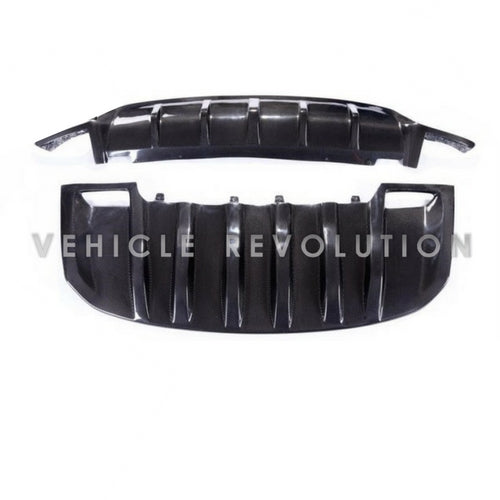 Porsche Cayenne 958 Carbon Carbon Front Lip & Rear Diffuser 2015+