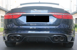 Jaguar XF X260 Rear diffuser Carbon Fibre Aspec 2016 - 2020