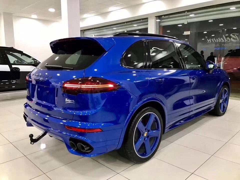 Porsche Cayenne Body Kit GTS Turbo Bumper and DRL's Fogs 2015 - 2018