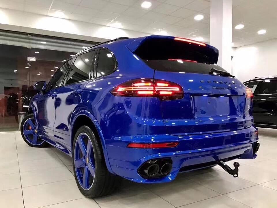 Porsche Cayenne Body Kit GTS Turbo Bumper and DRL's Fogs 2015 - 2018