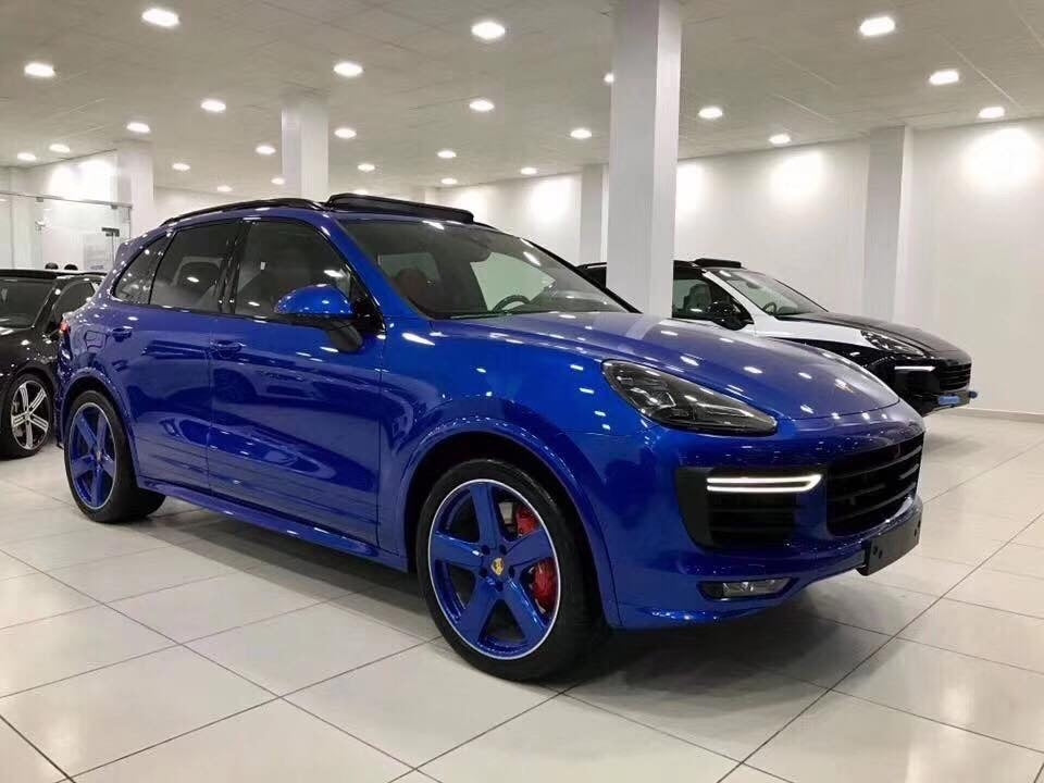 Porsche Cayenne Body Kit GTS Turbo Bumper and DRL's Fogs 2015 - 2018