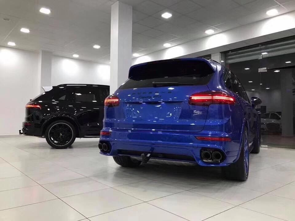 Porsche Cayenne Body Kit GTS Turbo Bumper and DRL's Fogs 2015 - 2018