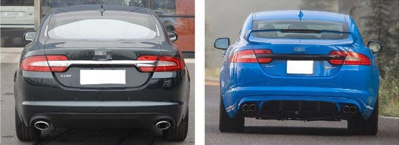 Jaguar XF XFR XFRS Quad Exhaust Tips Stainless Steel 2008 - 2015