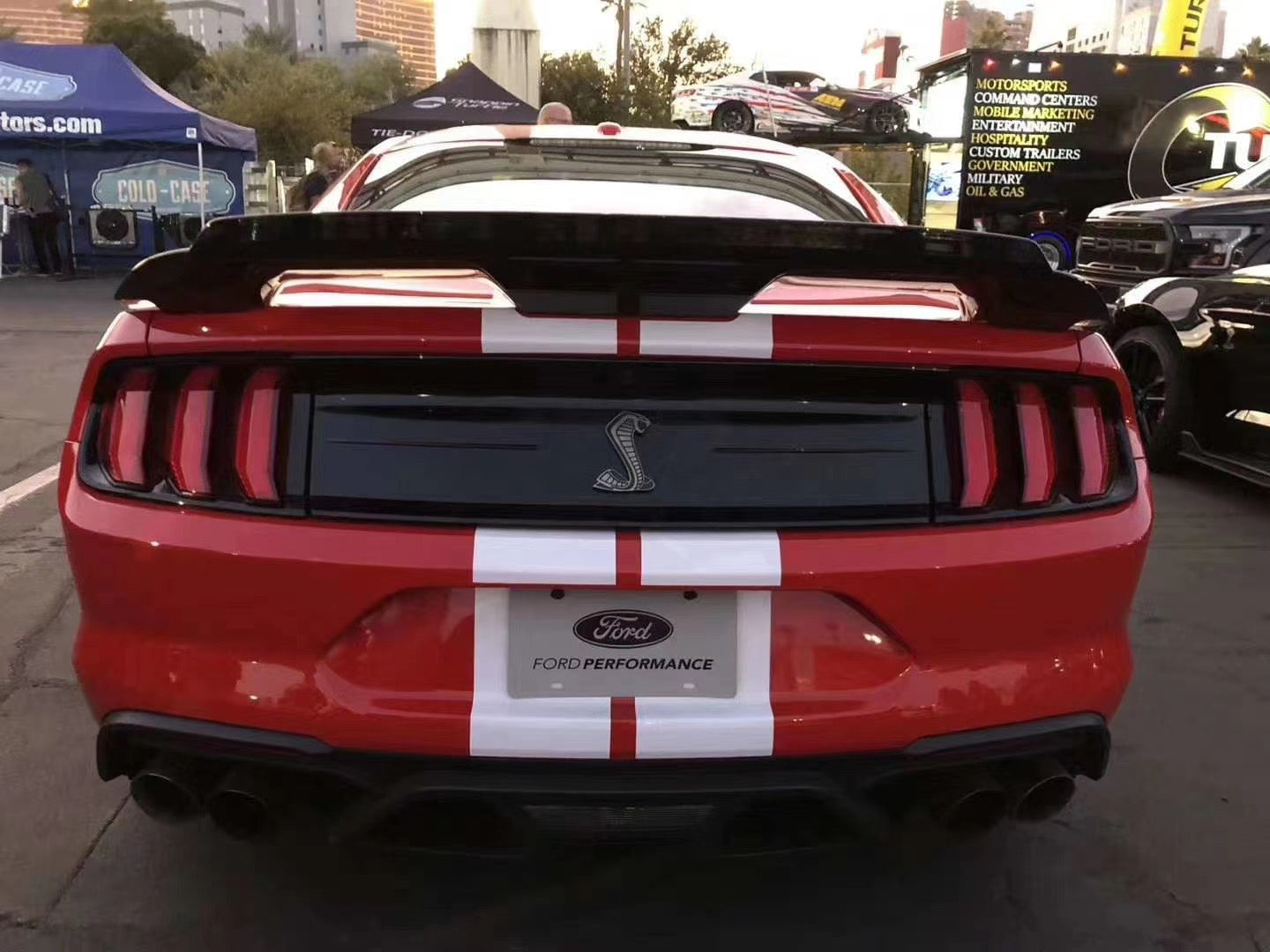 Ford Mustang GT500 Track Performance Racing Spoiler Carbon Fibre Wicker Bill Gurney Flap for 2015 - 2020 models