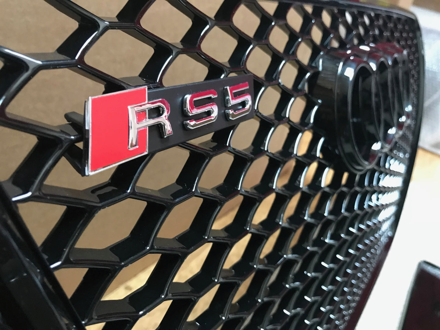 Audi S5 A5 RS5 Black Grille, Black Frame, Black Rings 2008 - 2012
