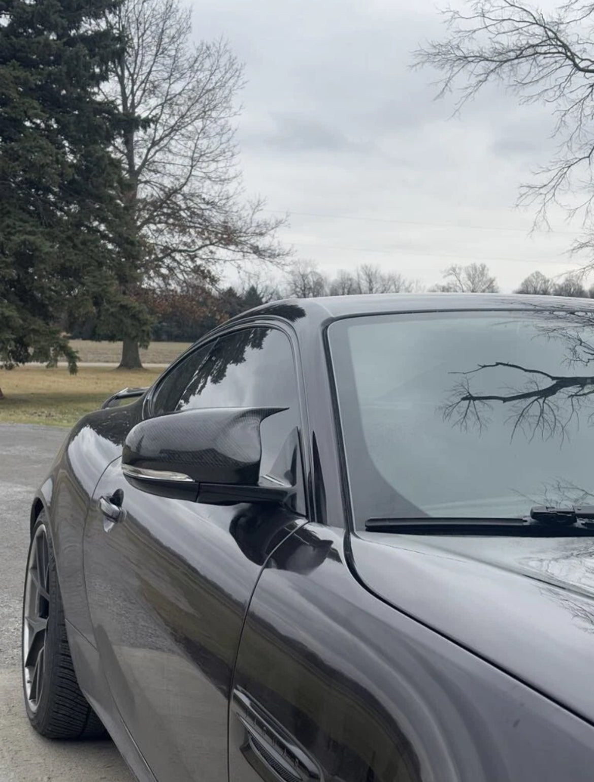 Jaguar XKR Mirror Covers Carbon Fibre Hornback Replacement 2009 - 2016