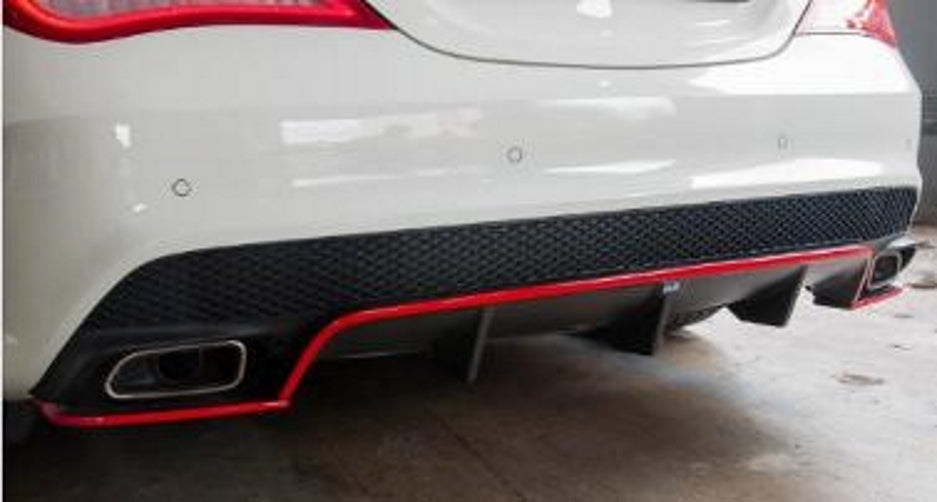 Mercedes-Benz CLA45 PRE LCI Package Rear Diffuser Red Line 2014-2016