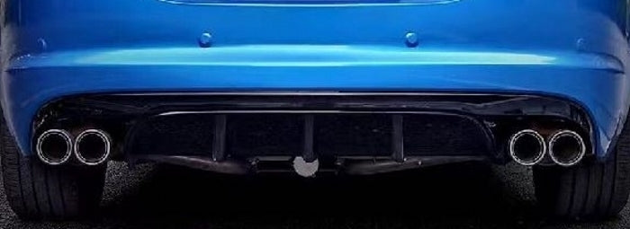 Jaguar XF XFR XFRS Rear Diffuser Carbon Fibre Stainless Steel Quad XFRS tips 2008 - 2015