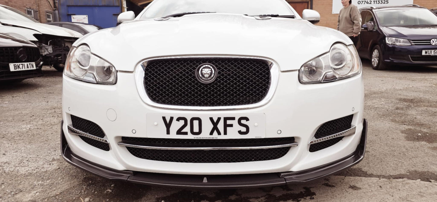 Jaguar XF carbon Splitter Lip 2008 2009 2010 2011