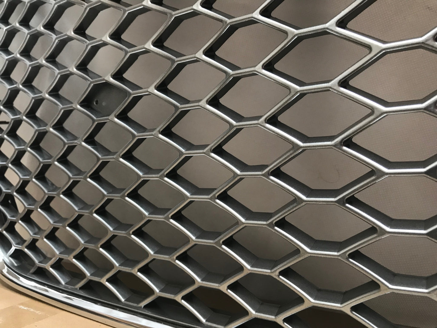 Audi S5 A5 RS5 Silver Grille Chrome Frame Chrome Rings 2013 2014 2015