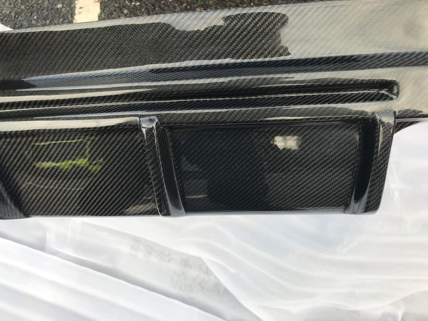 Jaguar F Pace LM Style Rear Carbon Fibre Quad Tips Carbon Fibre Valance Diffuser Bumper Upgrade 2015 2016 2017 2018 2019 2020