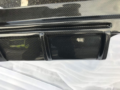 Jaguar F Pace LM Style Rear Carbon Fibre Quad Tips Carbon Fibre Valance Diffuser Bumper Upgrade 2015 2016 2017 2018 2019 2020