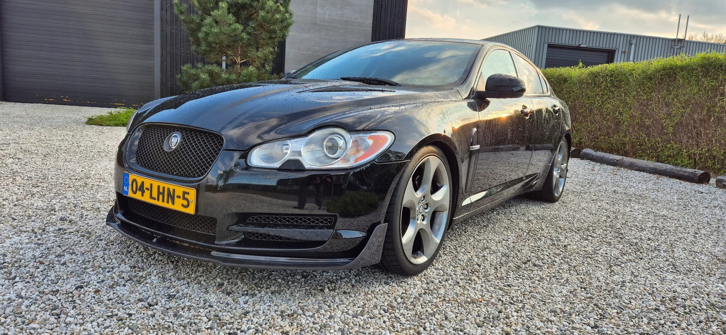 Jaguar XF carbon Splitter Lip 2008 2009 2010 2011