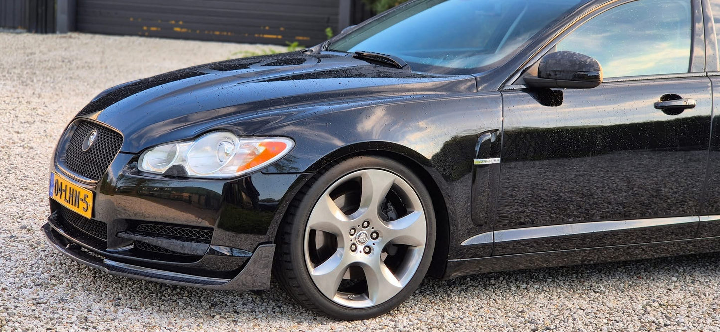 Jaguar XF carbon Splitter Lip 2008 2009 2010 2011