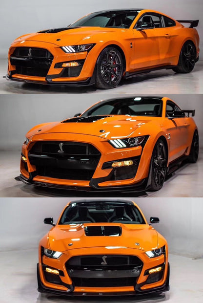 Ford Mustang GT500 Style front bumper 2017 2018 2019 2020 2021 2022 2023 7th Gen models