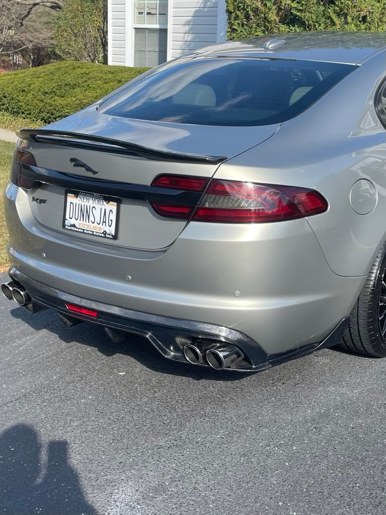Jaguar XF XFR XFRS Rear Diffuser Valance Carbon Fibre 2008 - 2015