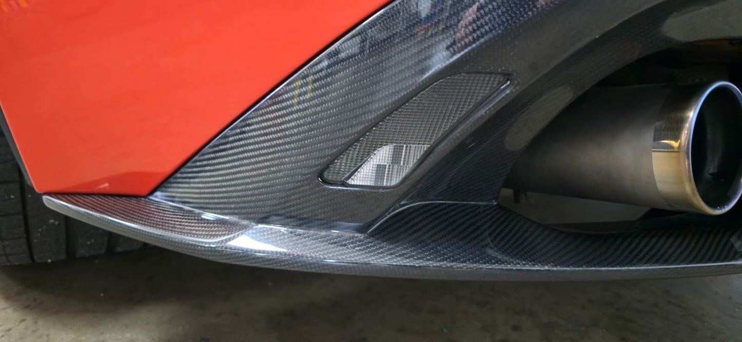 Jaguar F Type SVR Style Rear Diffuser Carbon Fiber 2014 - 2020