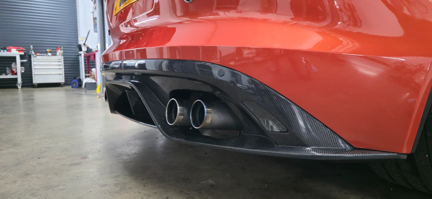Jaguar F Type SVR Style Rear Diffuser Carbon Fiber 2014 - 2020