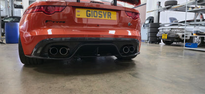 Jaguar F Type SVR Style Rear Diffuser Carbon Fiber 2014 - 2020