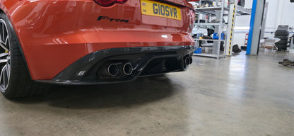 Jaguar F Type SVR Style Rear Diffuser Carbon Fiber 2014 - 2020