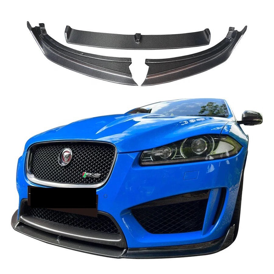 Jaguar XFRS Front Bumper Lip Splitter Carbon Fibre 2012 2013 2014 2015