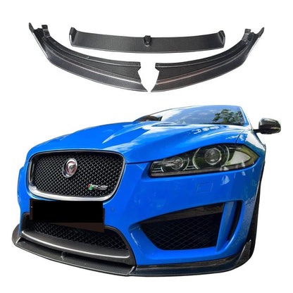 Jaguar XFRS Front Bumper Lip Splitter Carbon Fibre 2012 2013 2014 2015