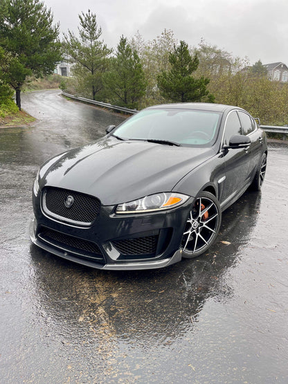Jaguar XFRS Front Bumper Lip Splitter Carbon Fibre 2012 2013 2014 2015