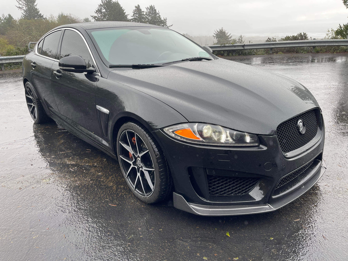 Jaguar XFRS Front Bumper Lip Splitter Carbon Fibre 2012 2013 2014 2015