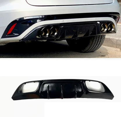 Jaguar F Pace Rear Carbon Fiber Diffuser Quad Tips Valance Bumper Upgrade 2021+