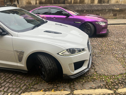 Jaguar XFRS Front Bumper Lip Splitter Carbon Fibre 2012 2013 2014 2015